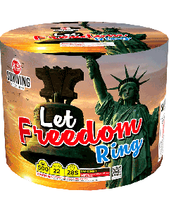 LET FREEDOM RING | 200 Gram Cake by Sunwing Fireworks